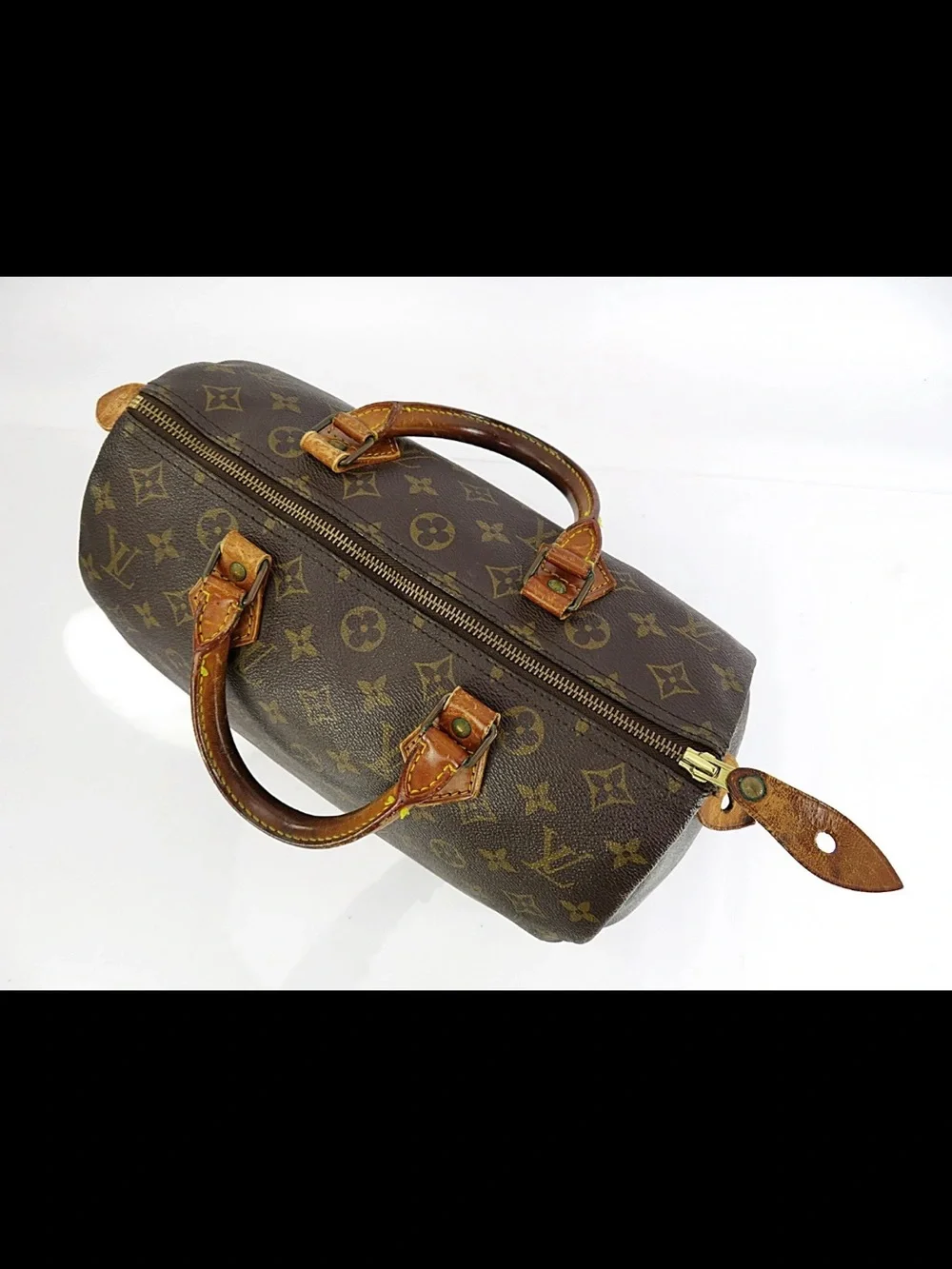 Louis Vuitton Monogram Small Handheld Satchel - Brown/Gold Trim